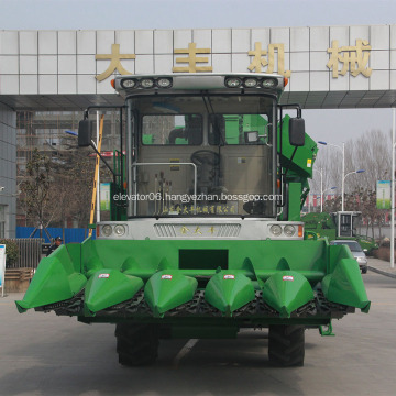 Self-propelled corn combine picker